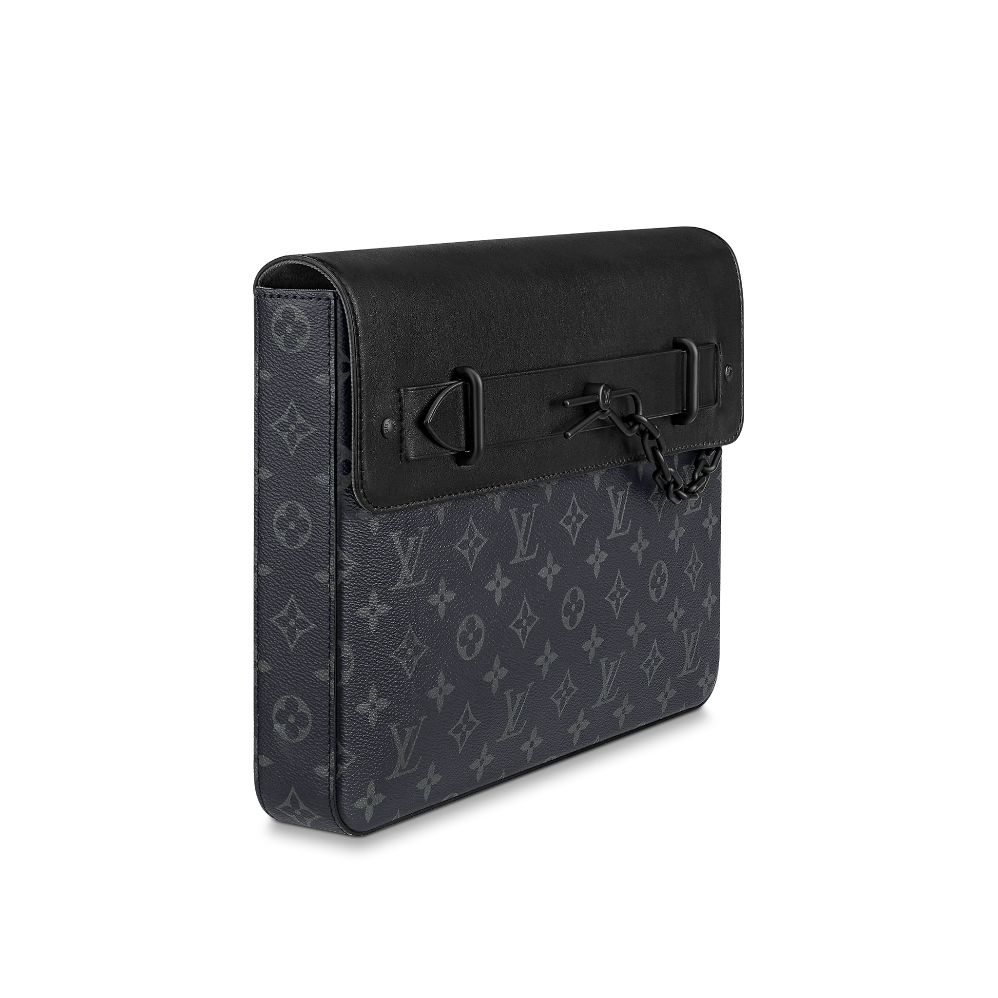 Louis Vuitton Monogram Eclipse Canvas Pochette Steamer Men M80107