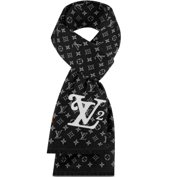 Louis Vuitton X Nigo Damier Giant Wave Monogram stole MP2697