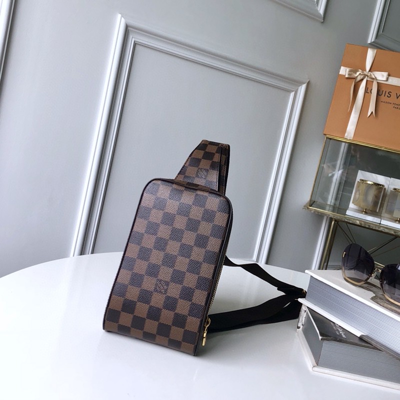 Louis Vuitton Geronimos Damier Ebene Canvas Men in Brown - Bags N51994
