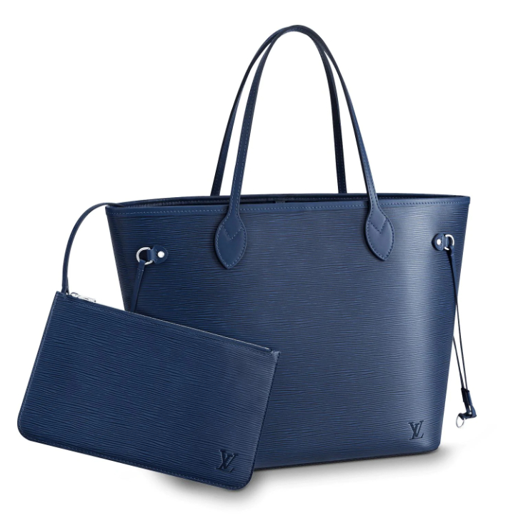 Louis Vuitton Epi Leather Neverfull MM tote M40885 Indigo Blue