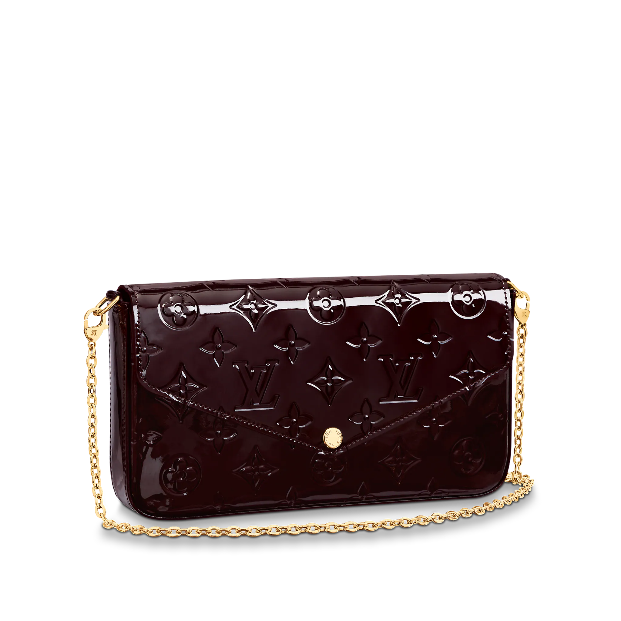 Louis Vuitton Félicie Pochette Monogram Vernis Leather - Women - Small Leather Goods M64358 Louis Vuitton Félicie Pochette Monogram Vernis Leather - Women - Small Leather Goods M64358