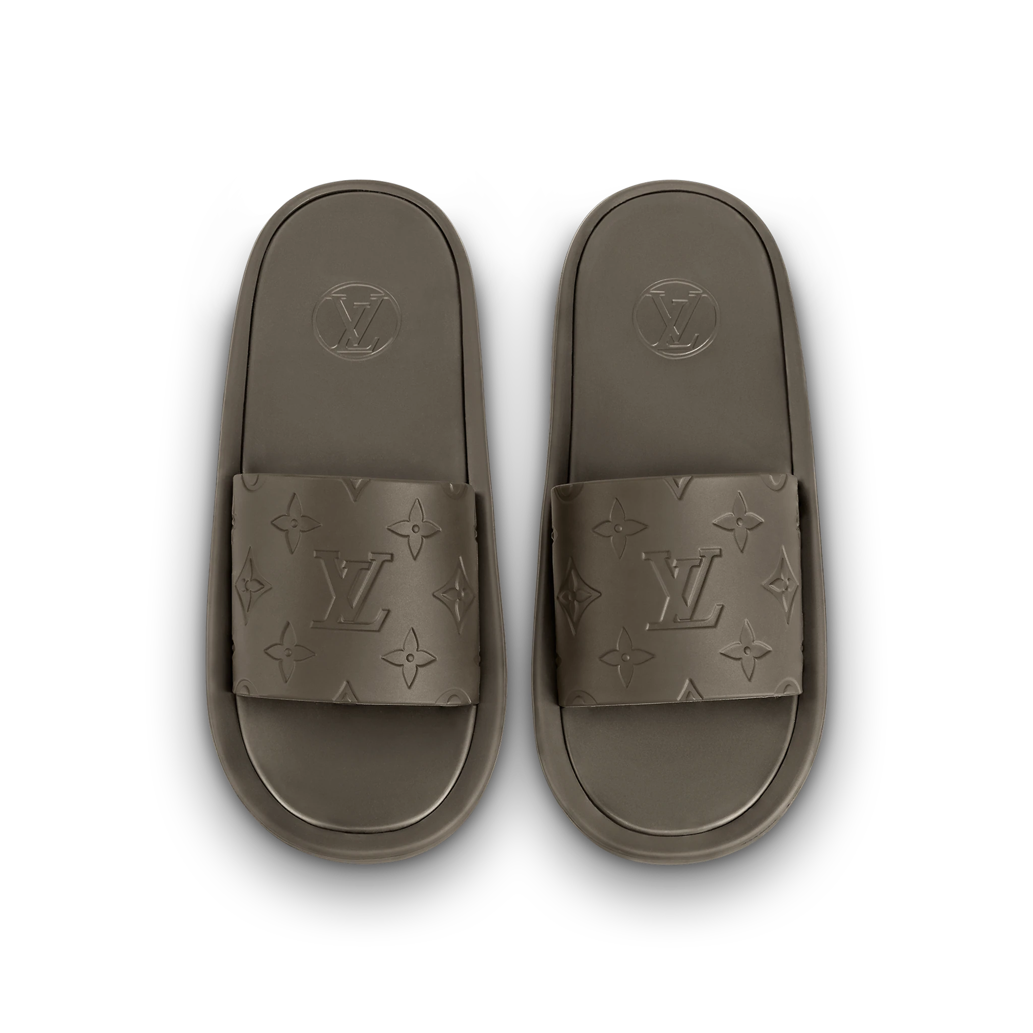 Louis Vuitton Sunbath Flat Mule in Khaki - Shoes 1A8ULN