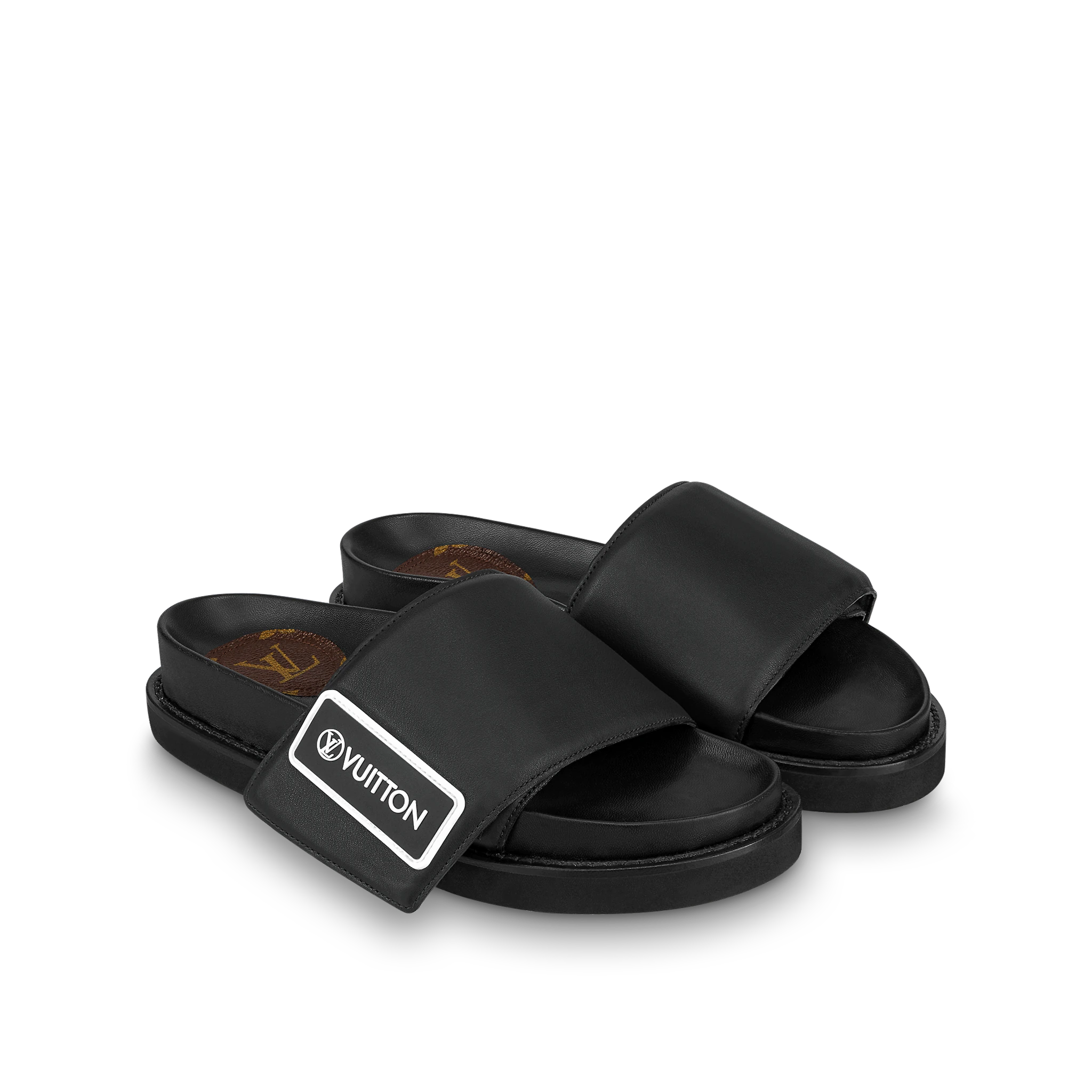 Louis Vuitton Lv Sunset Flat Comfort Mule Women in Black White - Shoes 1A93SE