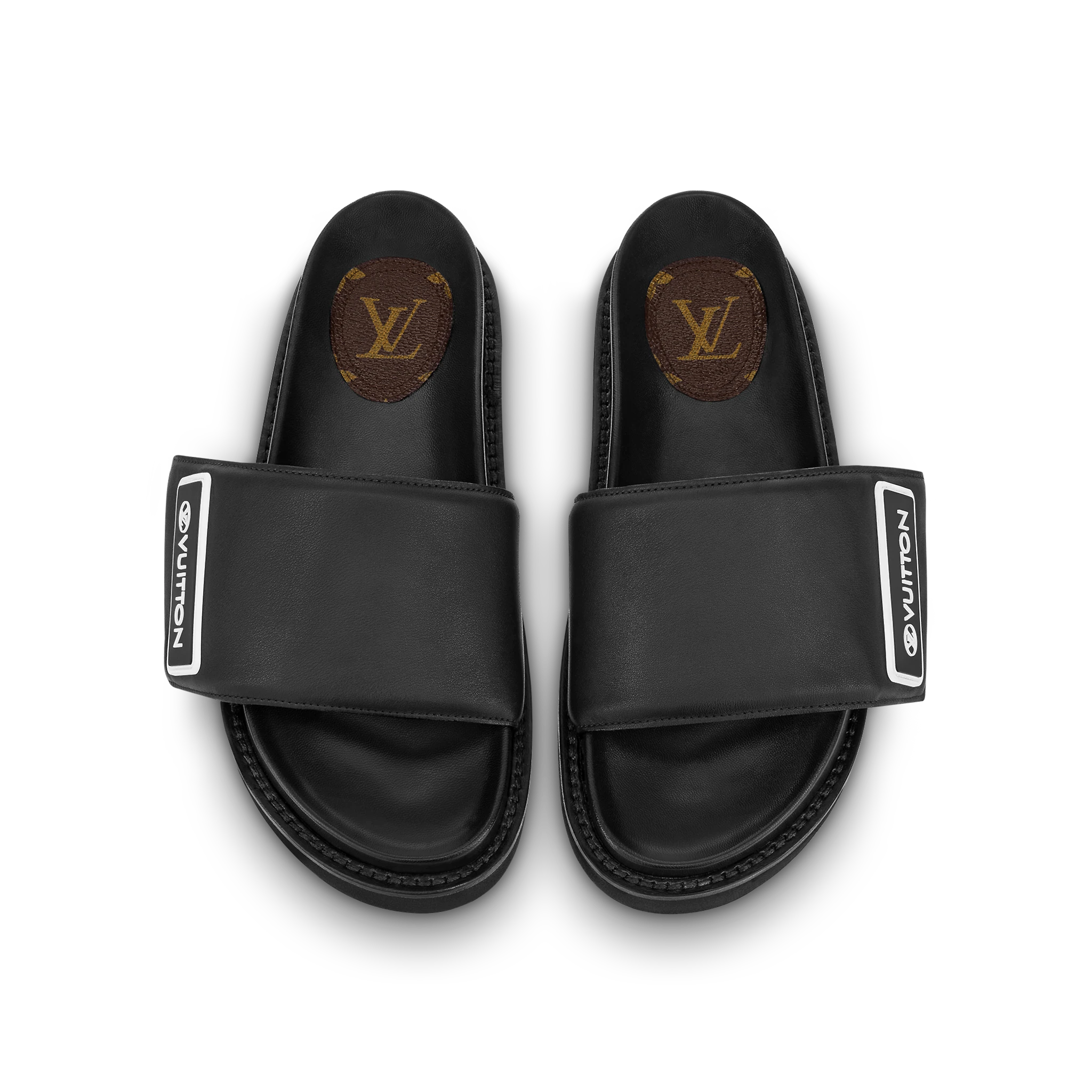 Louis Vuitton Lv Sunset Flat Comfort Mule Women in Black White - Shoes 1A93SE