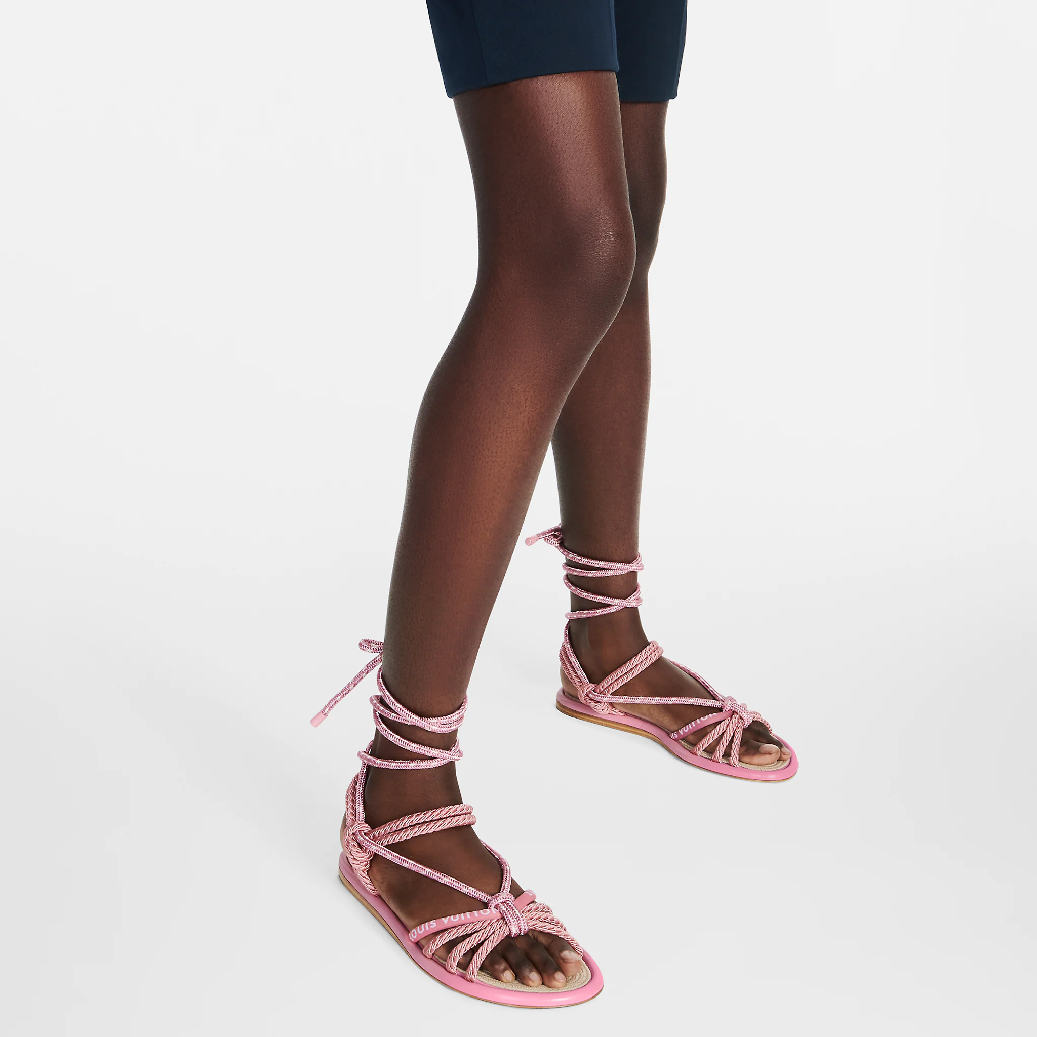 Louis Vuitton Maia Flat Sandal in Pink - Women Shoes 1A9C5T