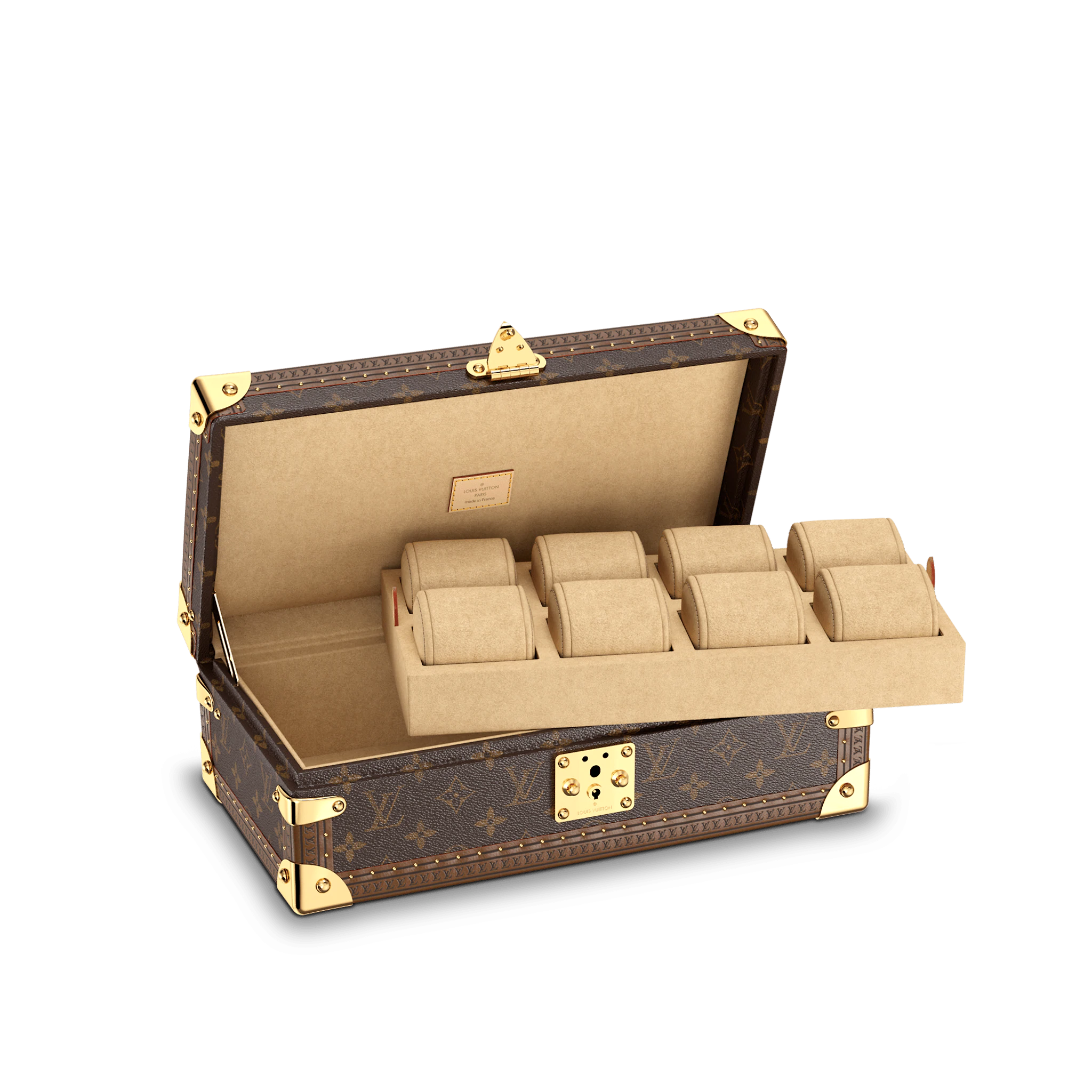 Louis Vuitton 8 watch case Monogram Canvas Brown Trunks and Travel M47641 Louis Vuitton 8 watch case Monogram Canvas Brown Trunks and Travel M47641