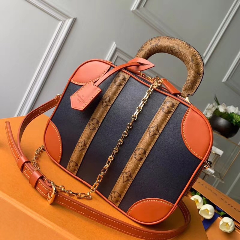 Louis Vuitton Calf leather Mini Luggage Handbag Travel M53782