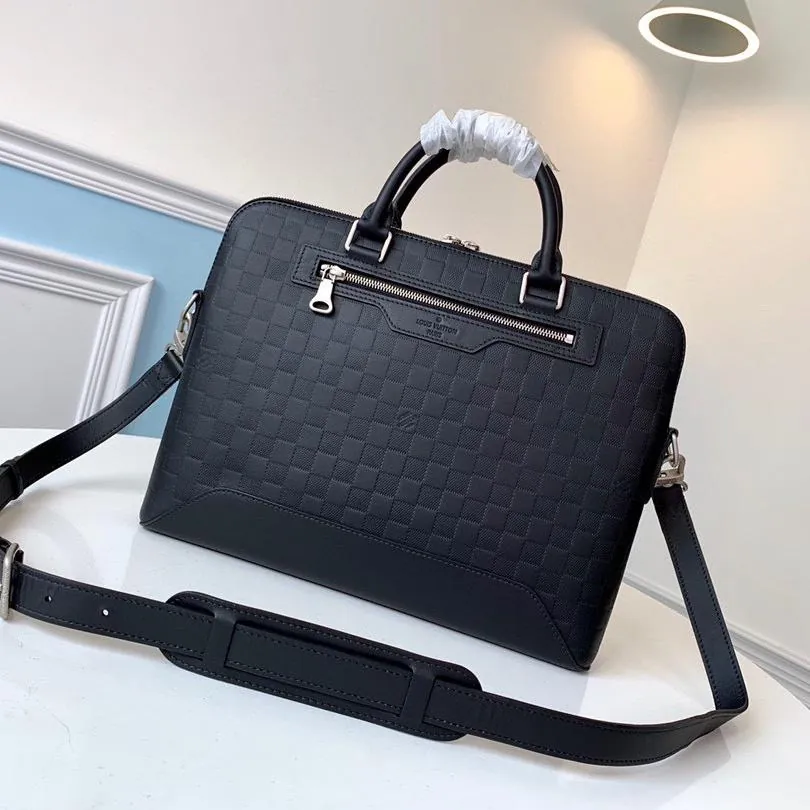 Louis Vuitton Damier Infini Leather Avenue Soft Briefcase N41019 Onyx Louis Vuitton Damier Infini Leather Avenue Soft Briefcase N41019 Onyx