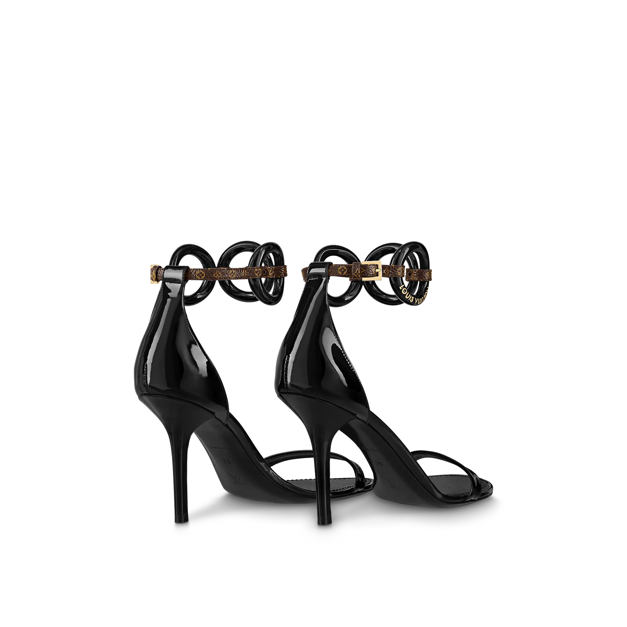 Louis Vuitton Vedette Sandal Black - Women - Shoes 1AA1DL