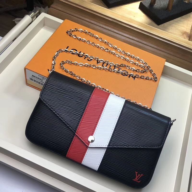 Louis Vuitton Pochette Felicie Chain Wallet GM M62982 Noir