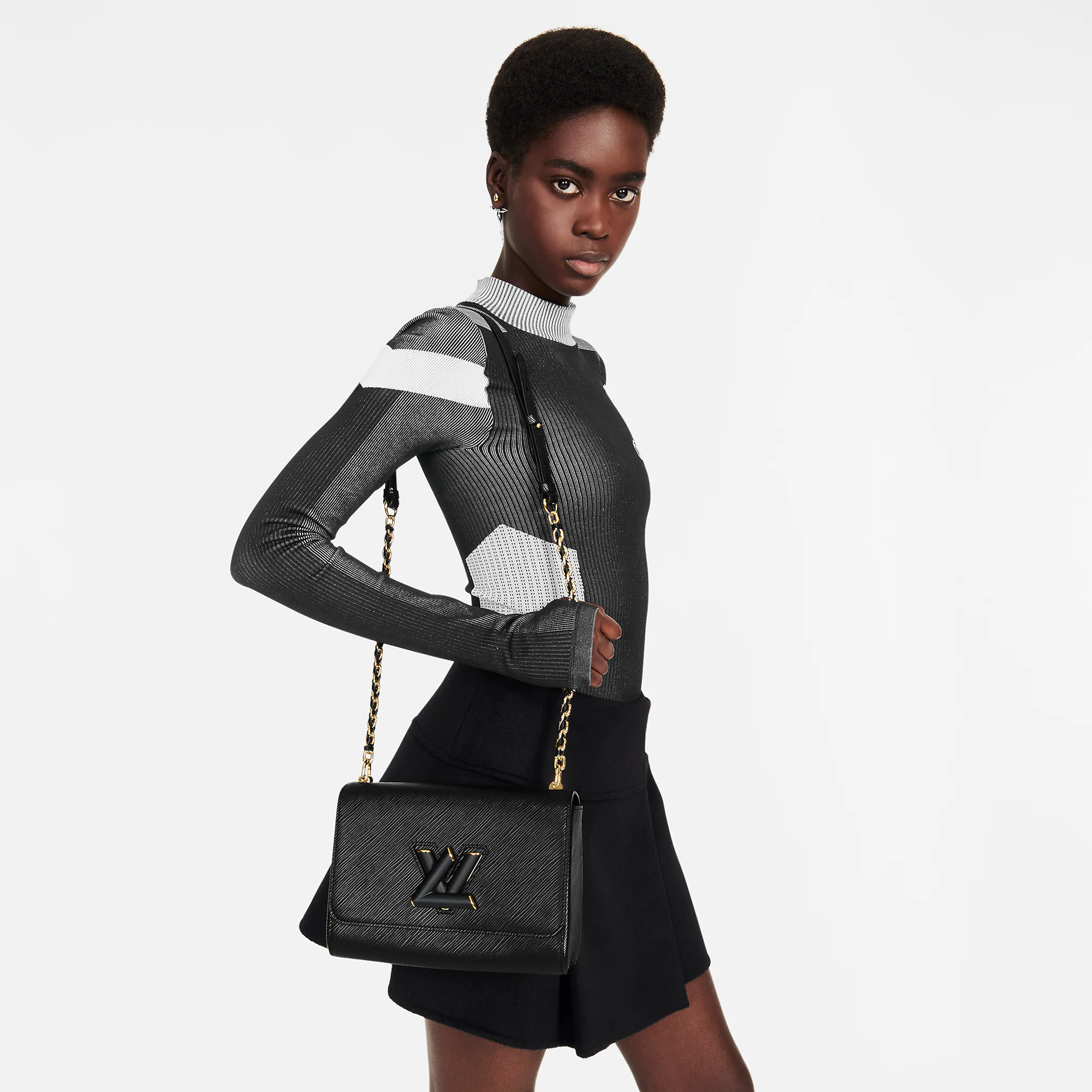 Louis Vuitton Twist MM Epi Leather in Black - Women - Handbags M57517