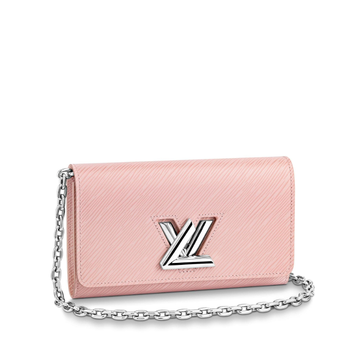 Louis Vuitton Epi Leather Twist Chain Wallet M62039 Rose Ballerine
