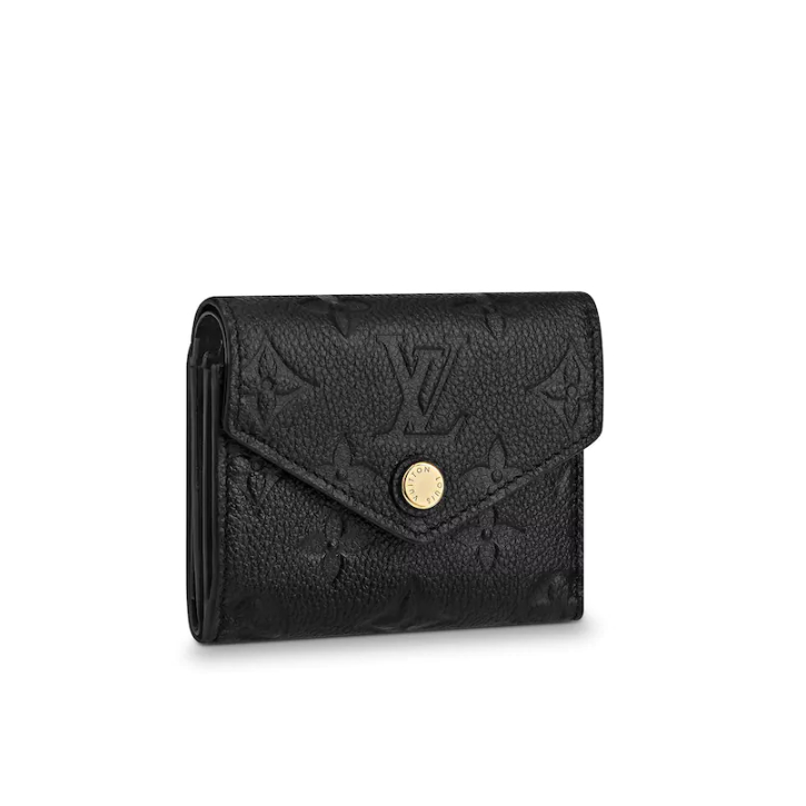 Louis Vuitton Monogram Empreinte Leather Zoé Compact Wallet M62935 Noir
