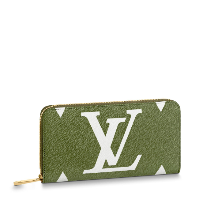 Louis Vuitton Giant Monogram Zippy Wallet M67549 Kaki White / Khaki