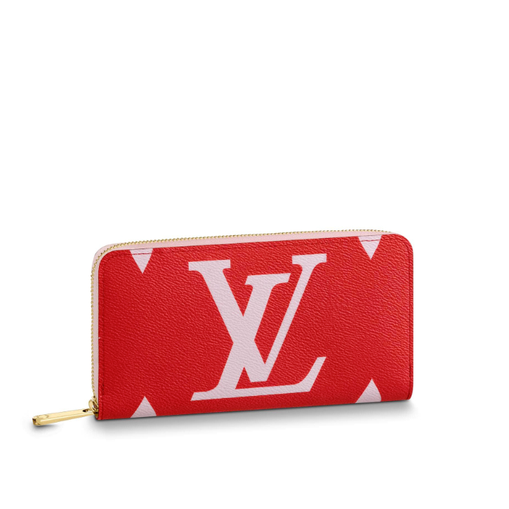 Louis Vuitton Giant Monogram Zippy Wallet M67550 Rouge Red / Pink