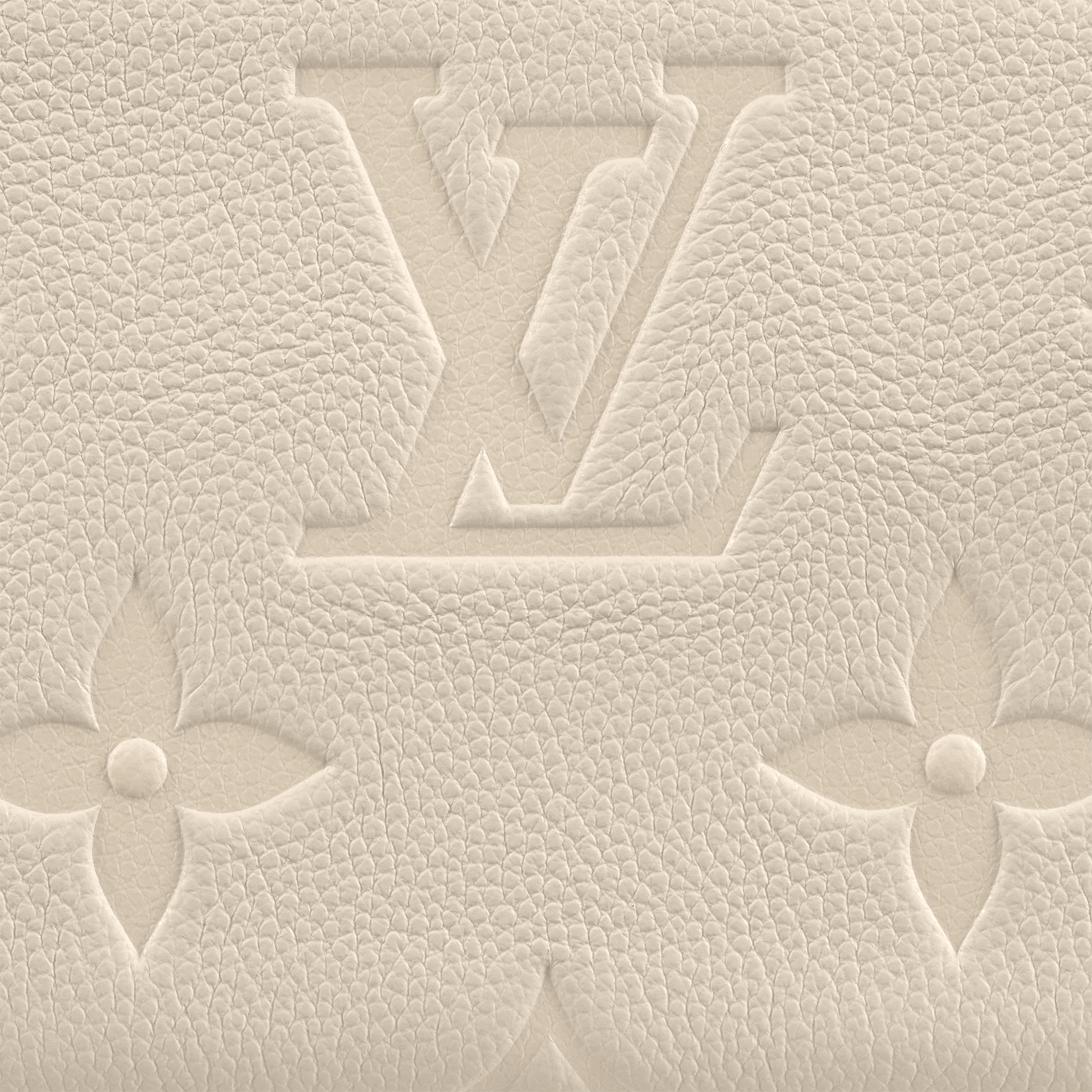 Louis Vuitton Zippy Wallet Monogram Empreinte Leather in Crème Beige- Small Leather Goods M80685