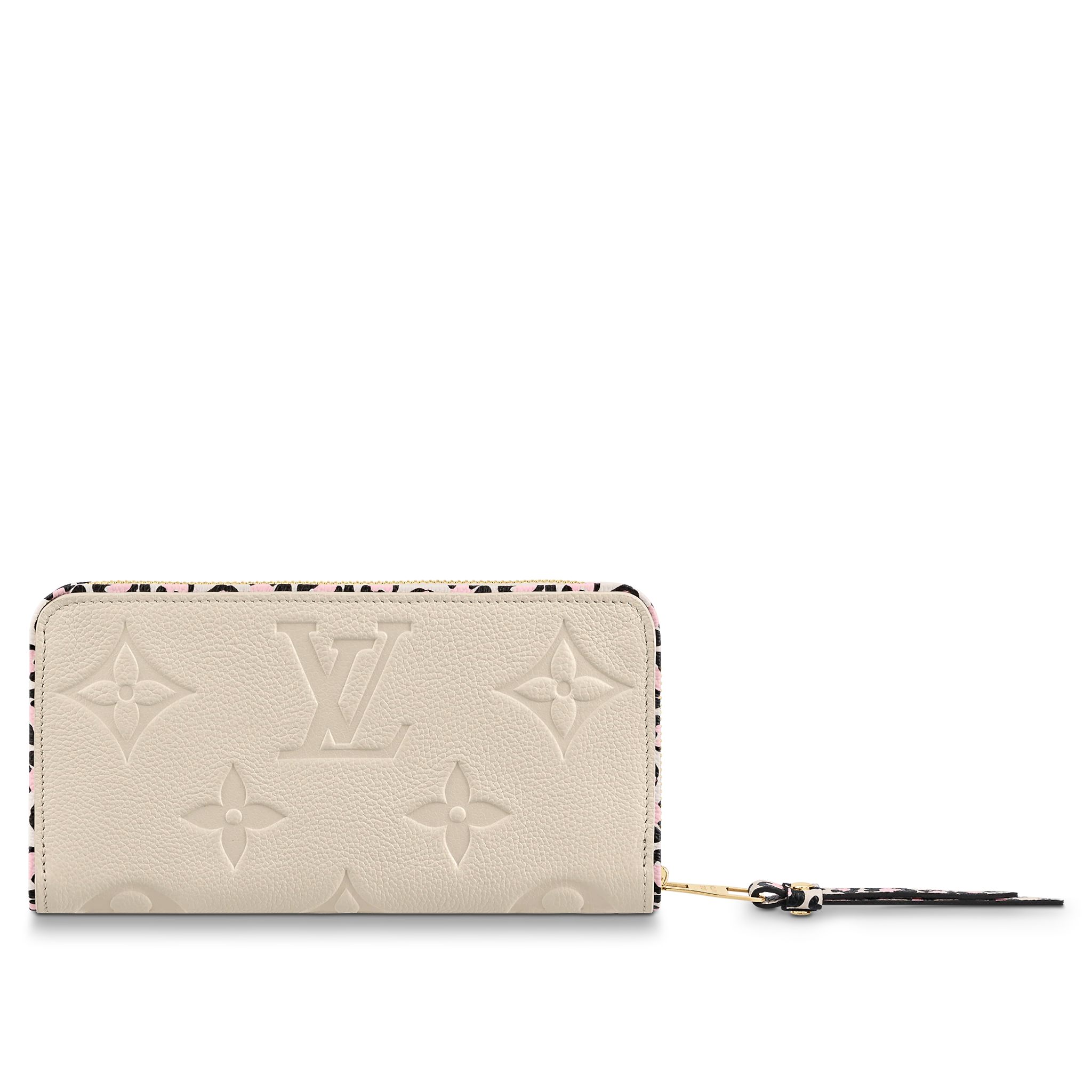 Louis Vuitton Zippy Wallet Monogram Empreinte Leather in Crème Beige- Small Leather Goods M80685
