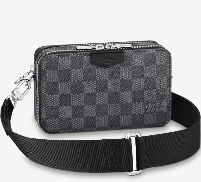 Louis Vuitton Damier Graphite Canvas Alpha Wearable Wallet N60418